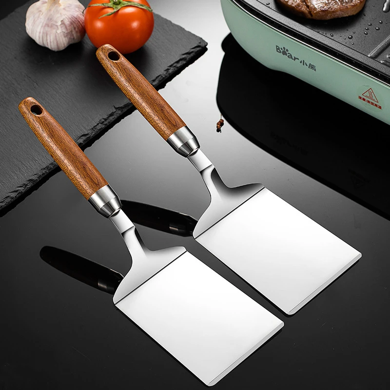 Stainless Steel Square Head St - Okonomiyaki Spatula 评论和价格