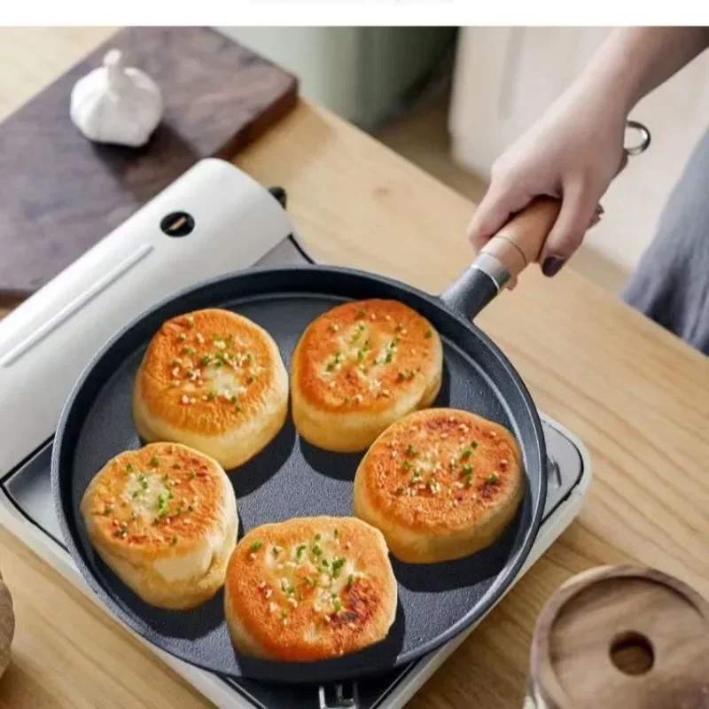26cm Uncoated Cast Iron Skille - Mini Pancake Griddle 评论和价格