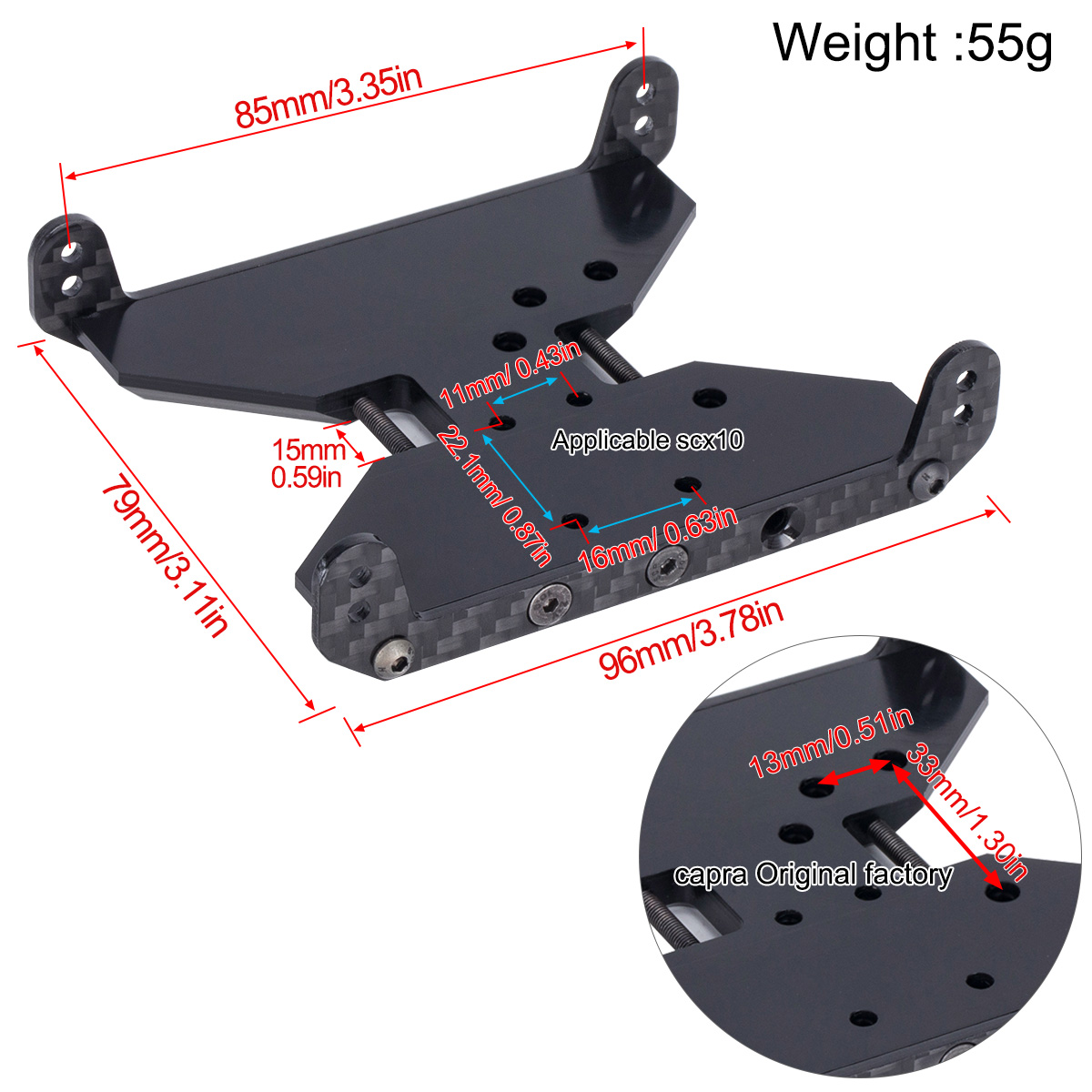 Carbon Fiber Chassis Skid Plat - Crepe Pan Carbon 评论和价格