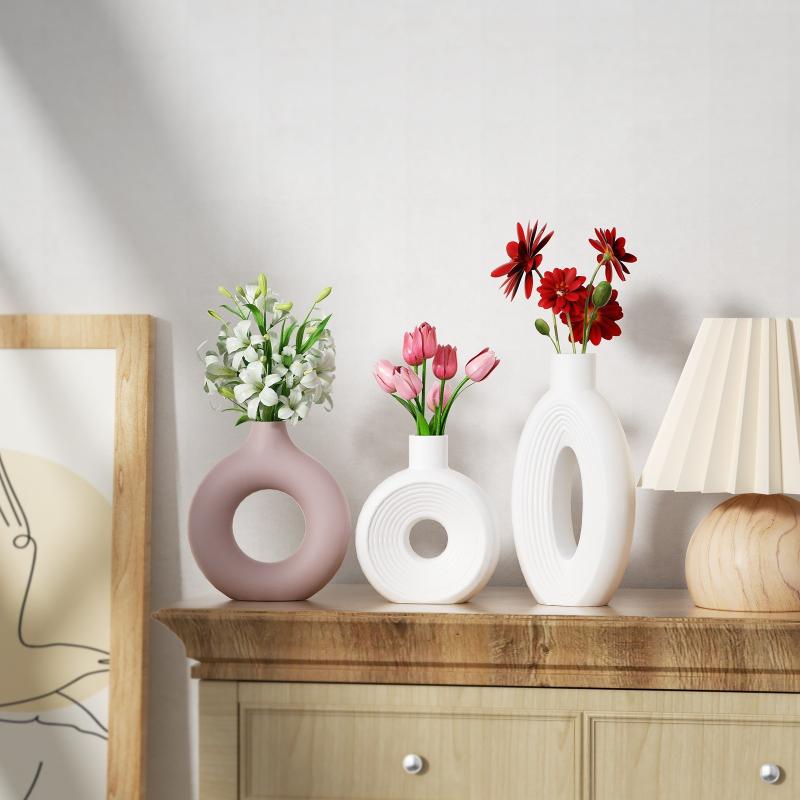 Nordic Donut Shape Vase Silico - Donut Mold Silicone 评论和价格