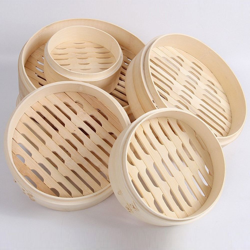 Bamboo Steamer Basket with Lid - Bao Steamer Bamboo 评论和价格