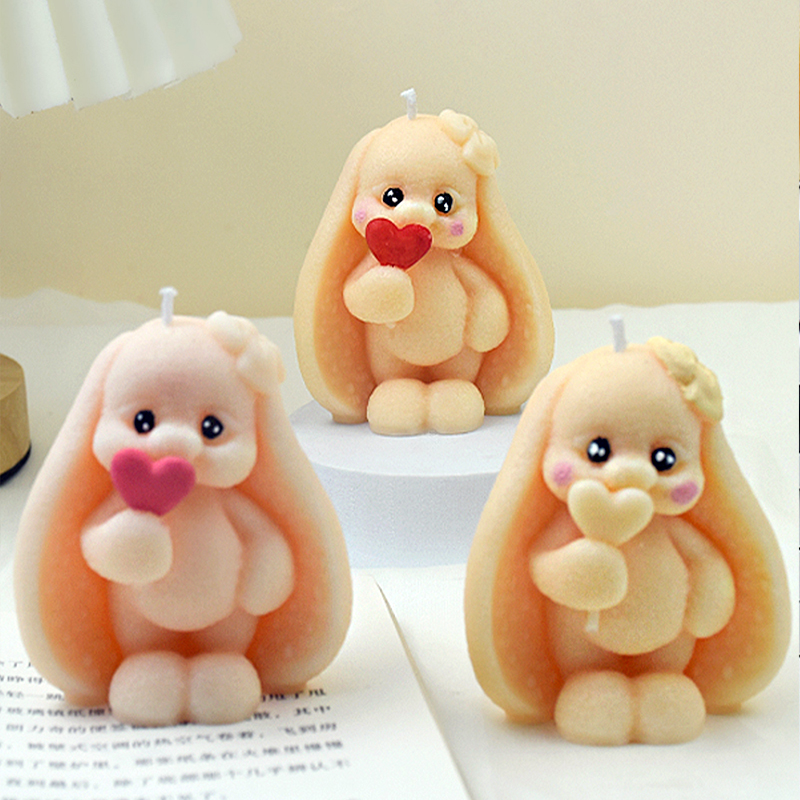 3D Long-eared Rabbit Silicone  - Bunny Cake Mold 评论和价格