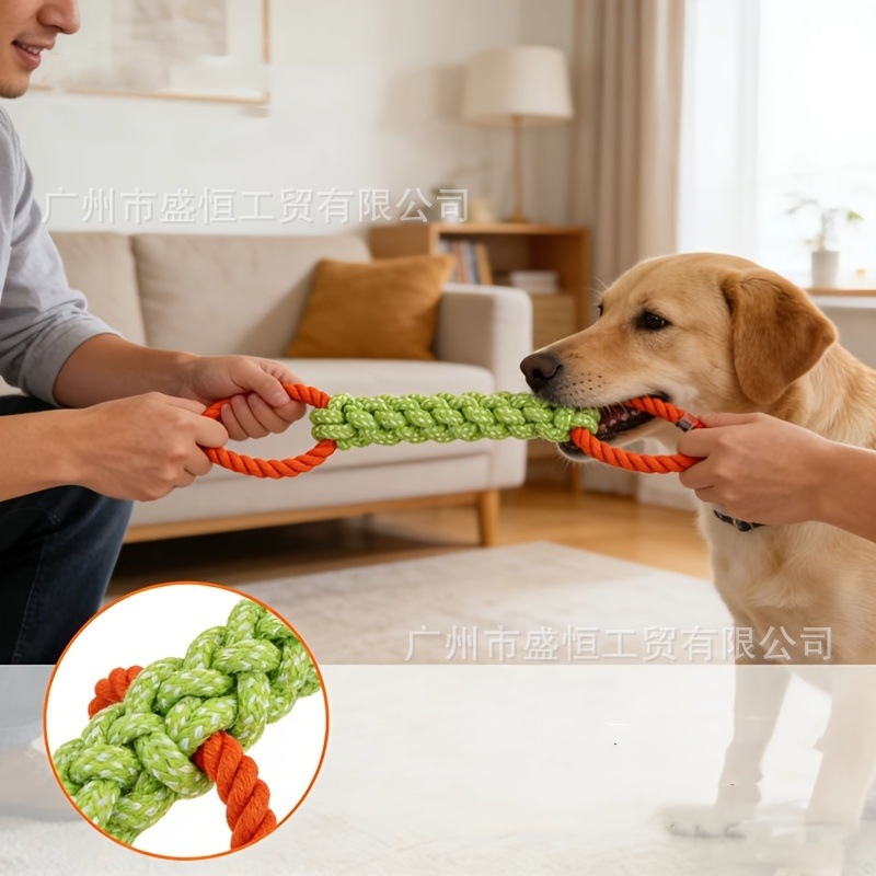 Pet toy cotton rope double-rin - Corn Dog Stick 评论和价格