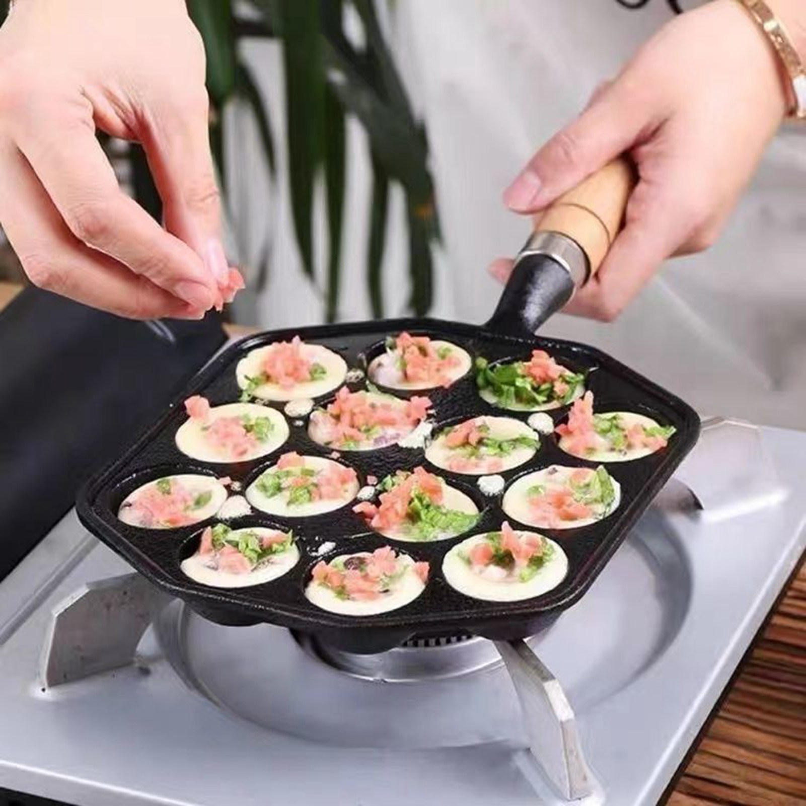 14 Holes Takoyaki Pan Nonstick - Takoyaki Grill Plate 评论和价格