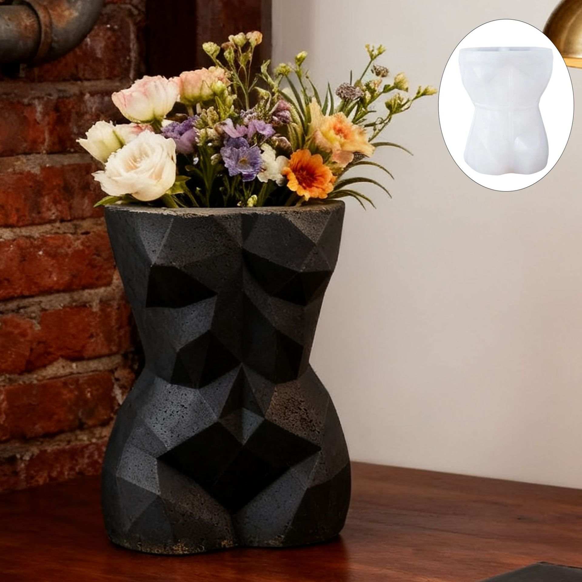 3D Geometric Female Body Flowe - Potsticker Mold 评论和价格
