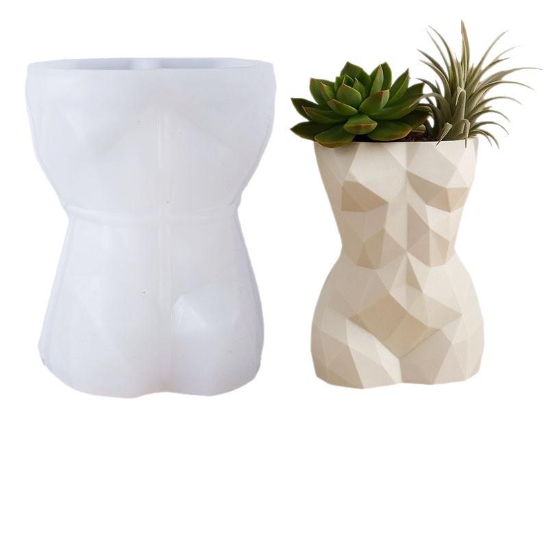 3D Geometric Female Body Flowe - Potsticker Mold 评论和价格