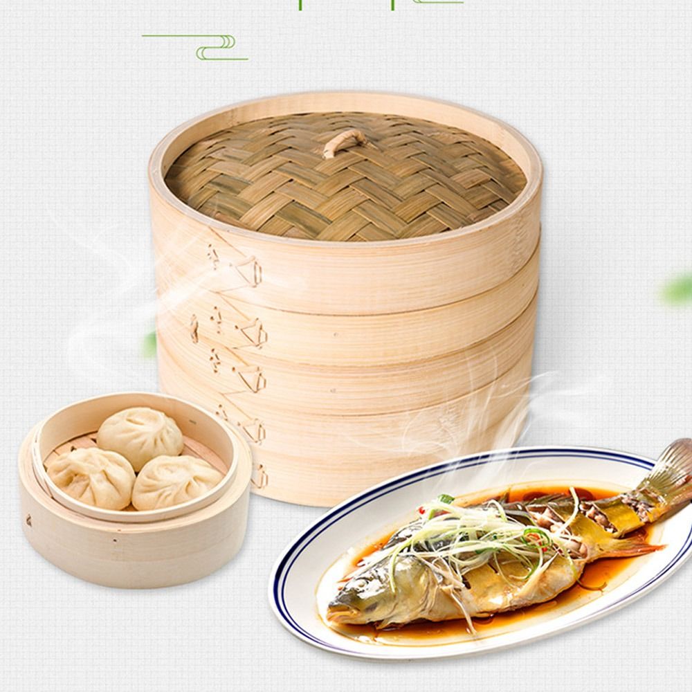 Chinese Steamer Bamboo Steamer - Bao Steamer Bamboo 评论和价格