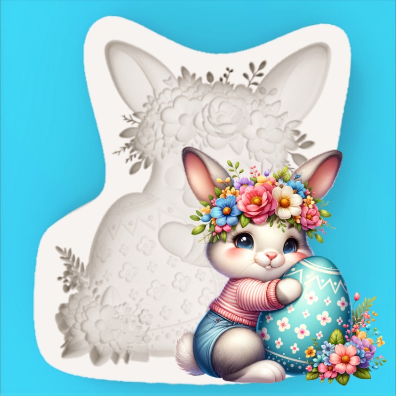 Easter Wreath Bunny Silicone B - Bunny Cake Mold 评论和价格