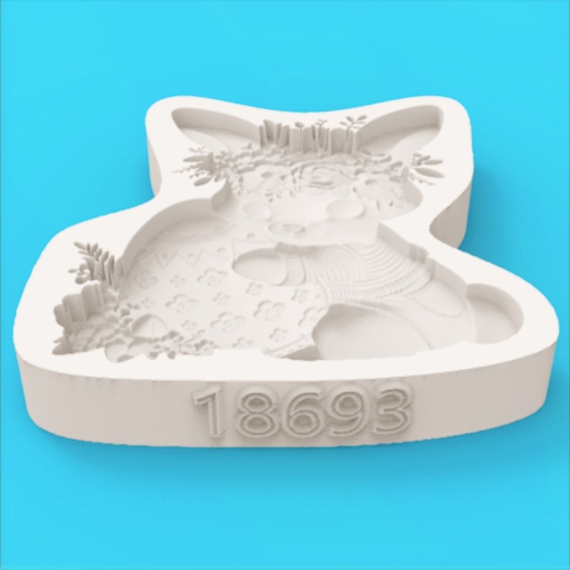 Easter Wreath Bunny Silicone B - Bunny Cake Mold 评论和价格