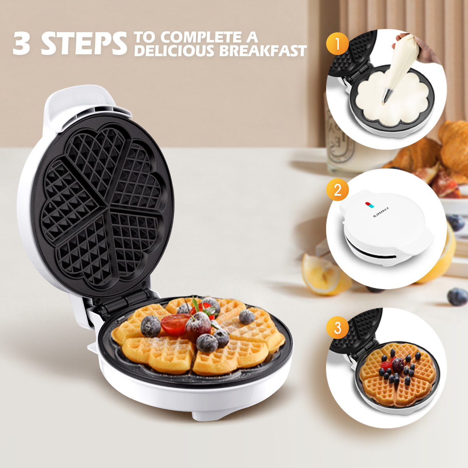 Breakfast Waffle Molds Egg Cak - Egg Waffle Pan 评论和价格
