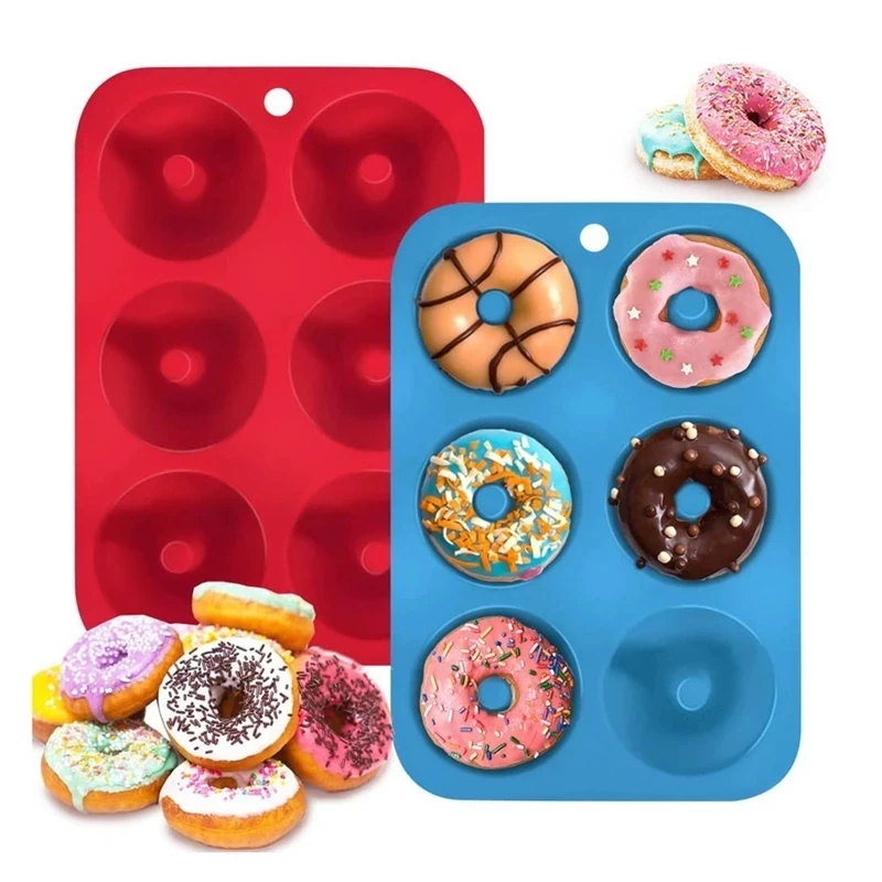 6 Holes Silicone Donut Mold Ba - Donut Mold Silicone 评论和价格