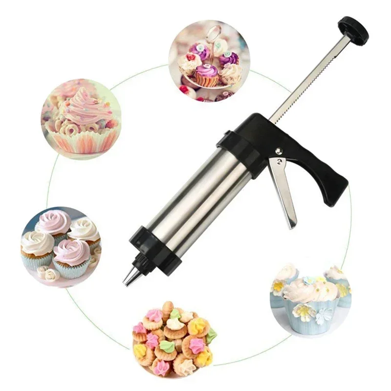 Cookie Press Gun Kit Stainless - Churros Maker Gun 评论和价格