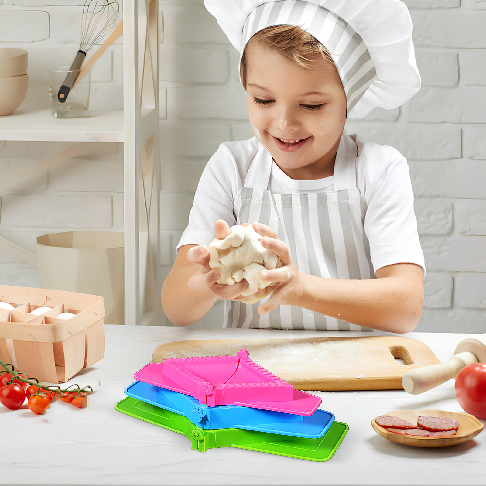 3Pcs Dumpling Mold Plastic Set - Dumpling Press Set 评论和价格