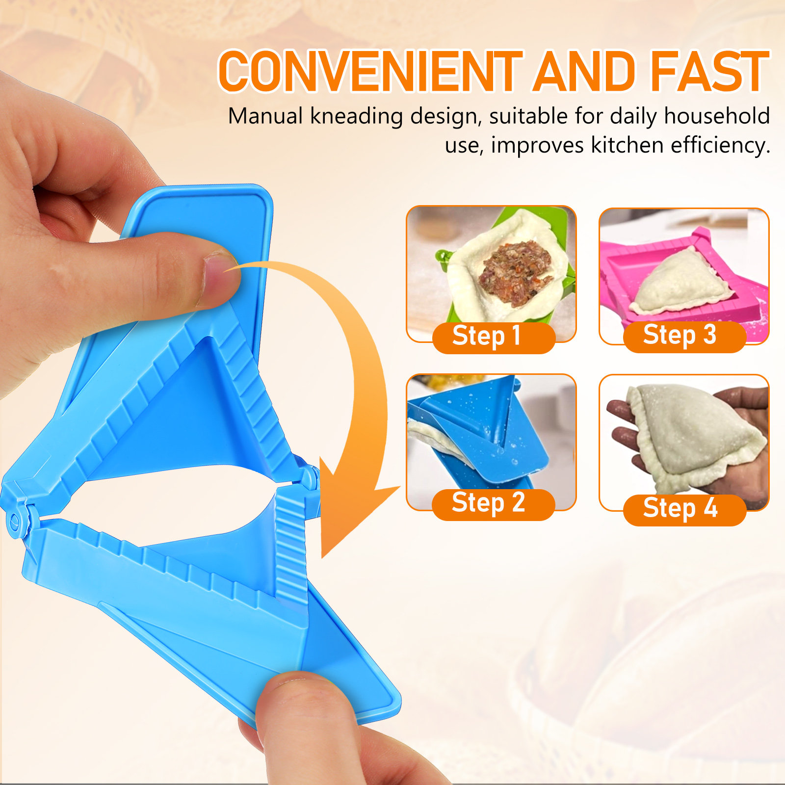 3Pcs Dumpling Mold Plastic Set - Dumpling Press Set 评论和价格