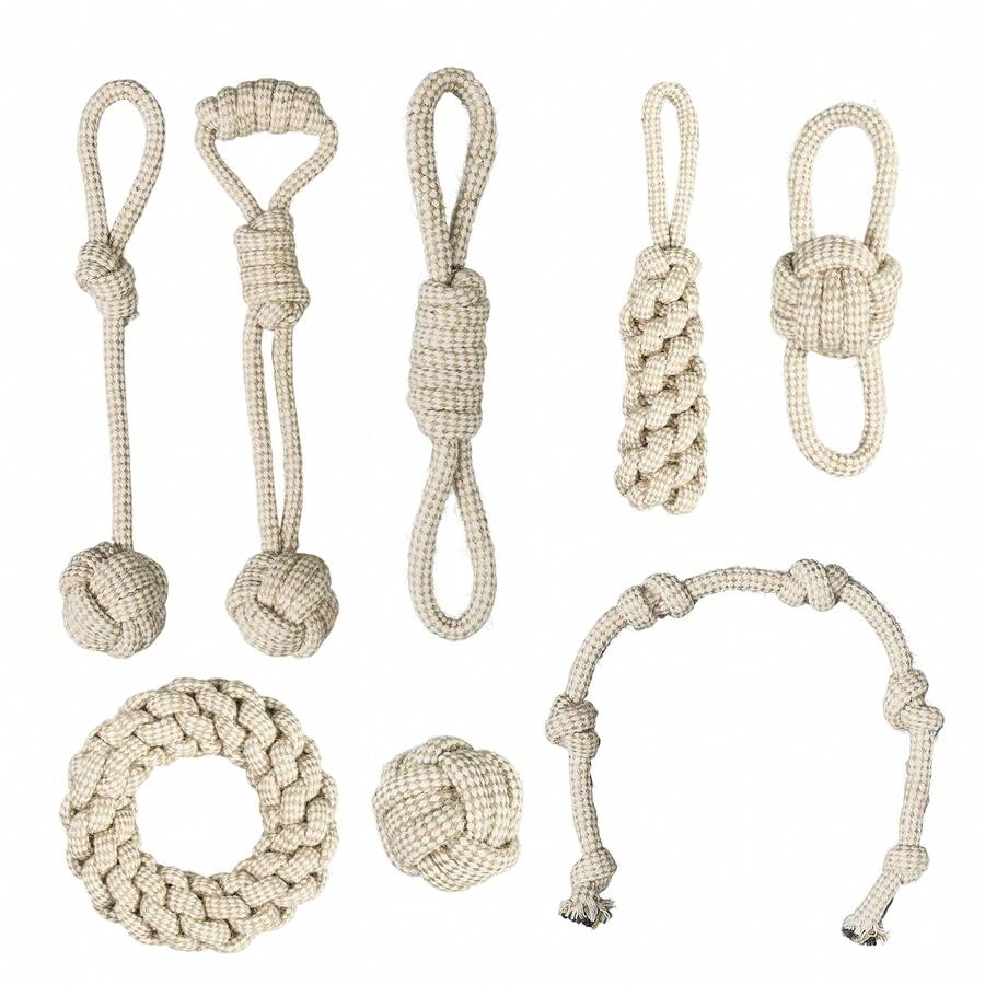 Natural Rope Dog Chew Toy - Su - Corn Dog Stick 评论和价格