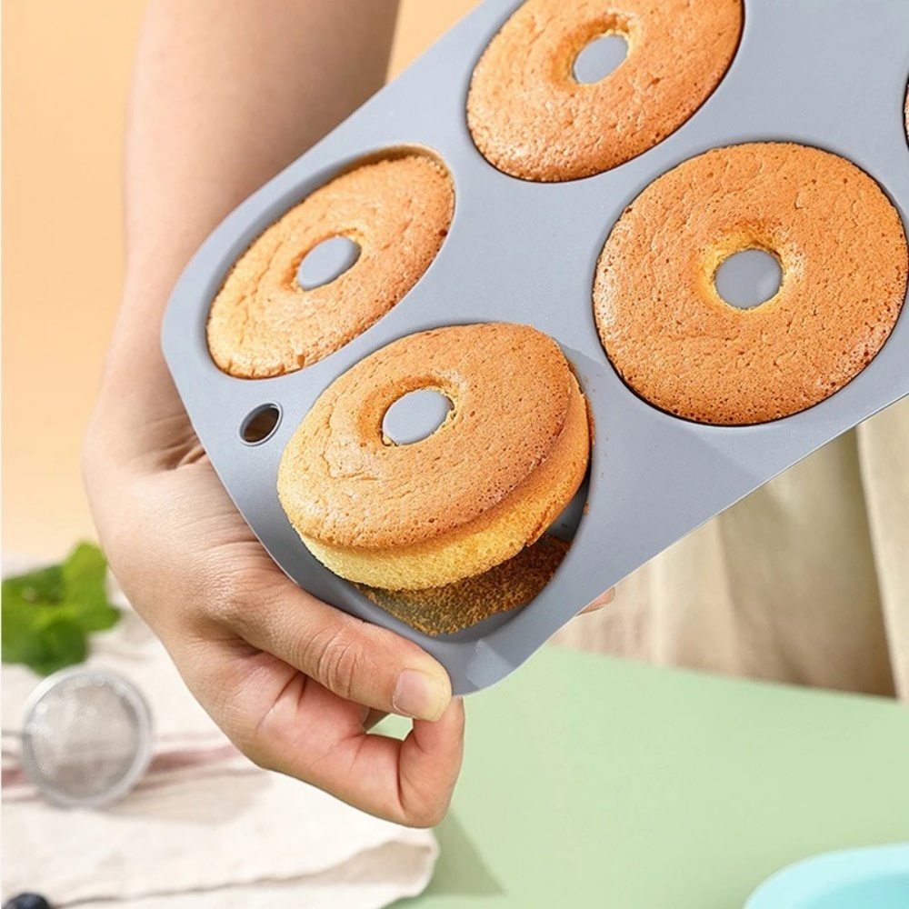 6Holes Baking Mold Food Grade  - Donut Mold Silicone 评论和价格