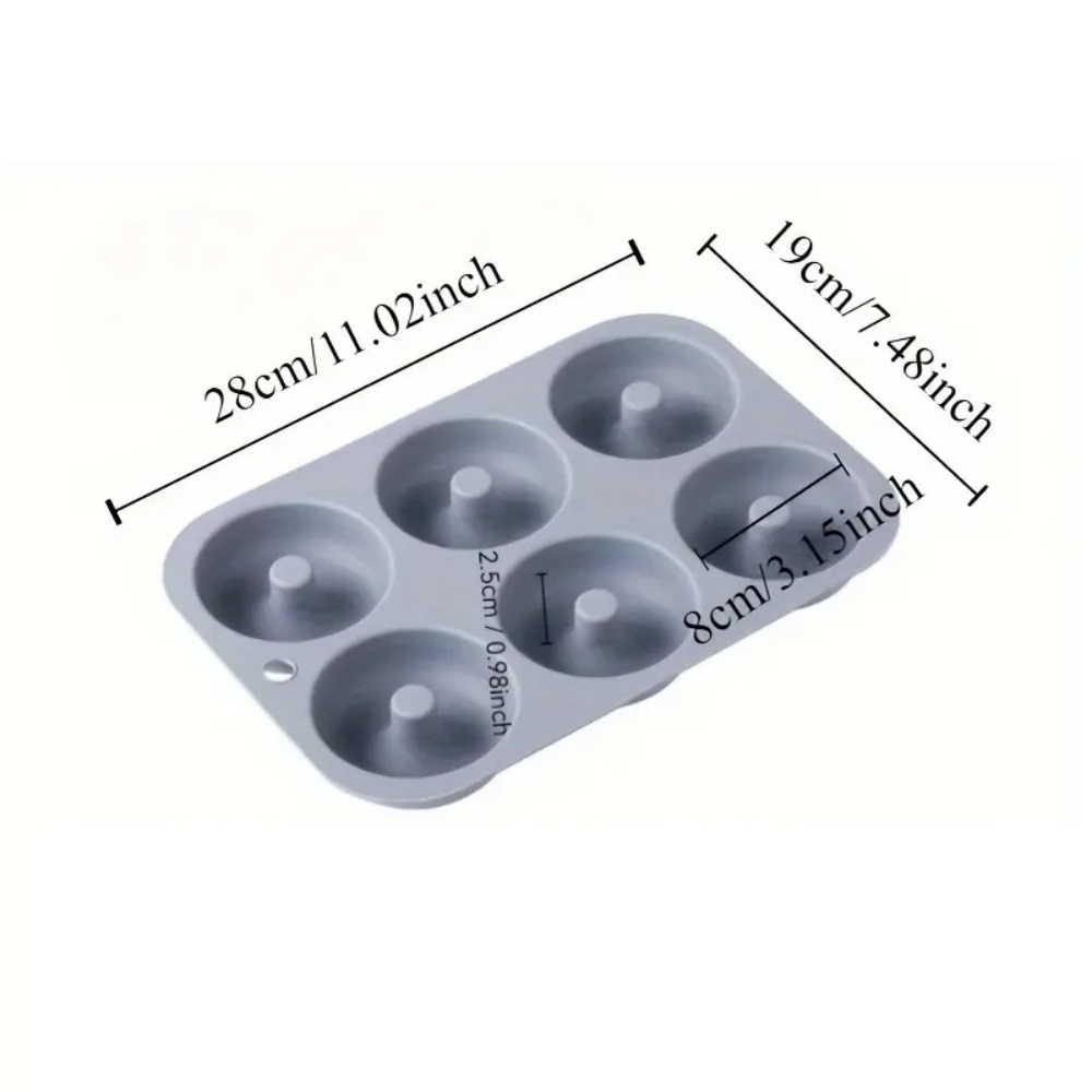 6Holes Baking Mold Food Grade  - Donut Mold Silicone 评论和价格