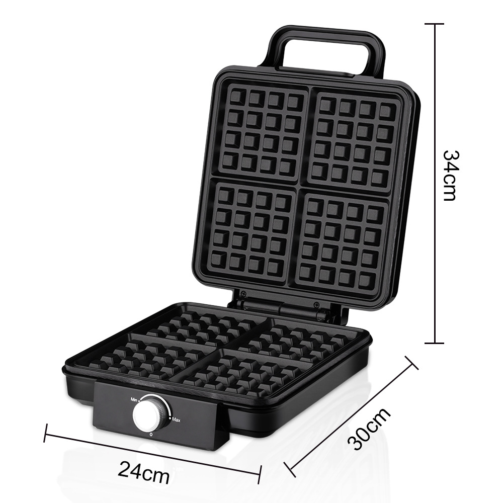 4-Slice Belgian Waffle Maker 1 - Egg Waffle Pan 评论和价格