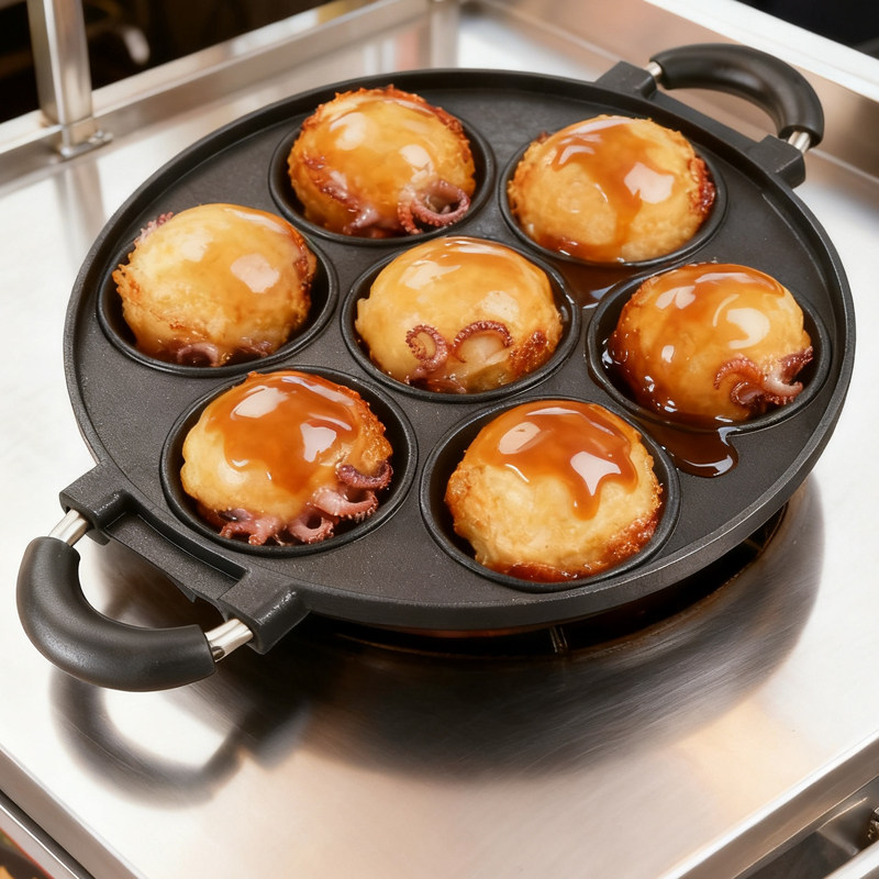 Large Octopus Ball Maker Pan T - Takoyaki Grill Plate 评论和价格