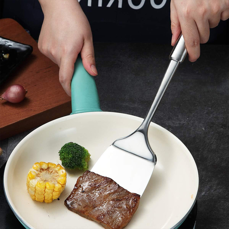 Stainless Steel Turner Long Ha - Okonomiyaki Spatula 评论和价格