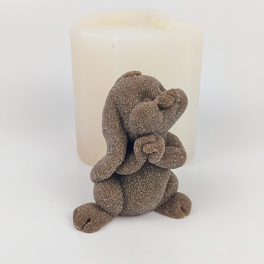 Praying Rabbit Moulds Soap Mol - Bunny Cake Mold 评论和价格