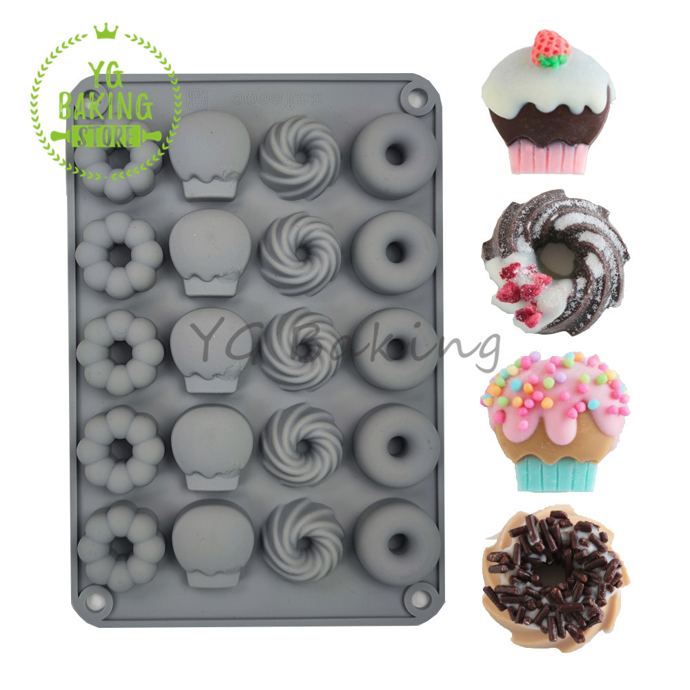 Dorica 3D Mini Donut Sawalin C - Donut Mold Silicone 评论和价格