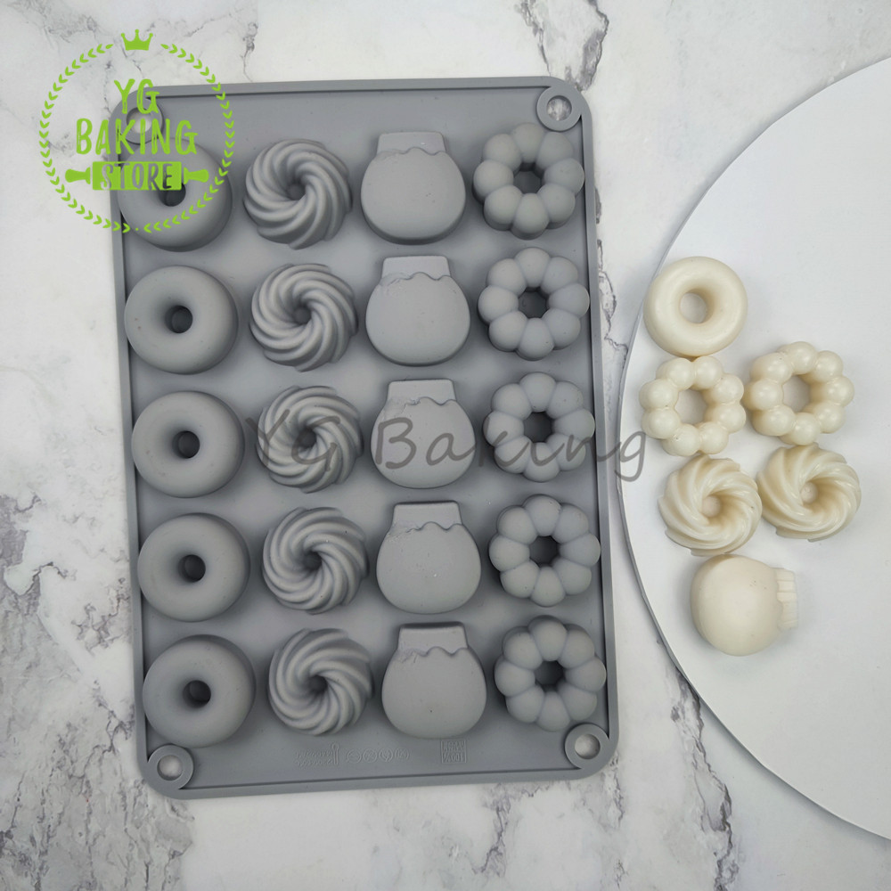 Dorica 3D Mini Donut Sawalin C - Donut Mold Silicone 评论和价格