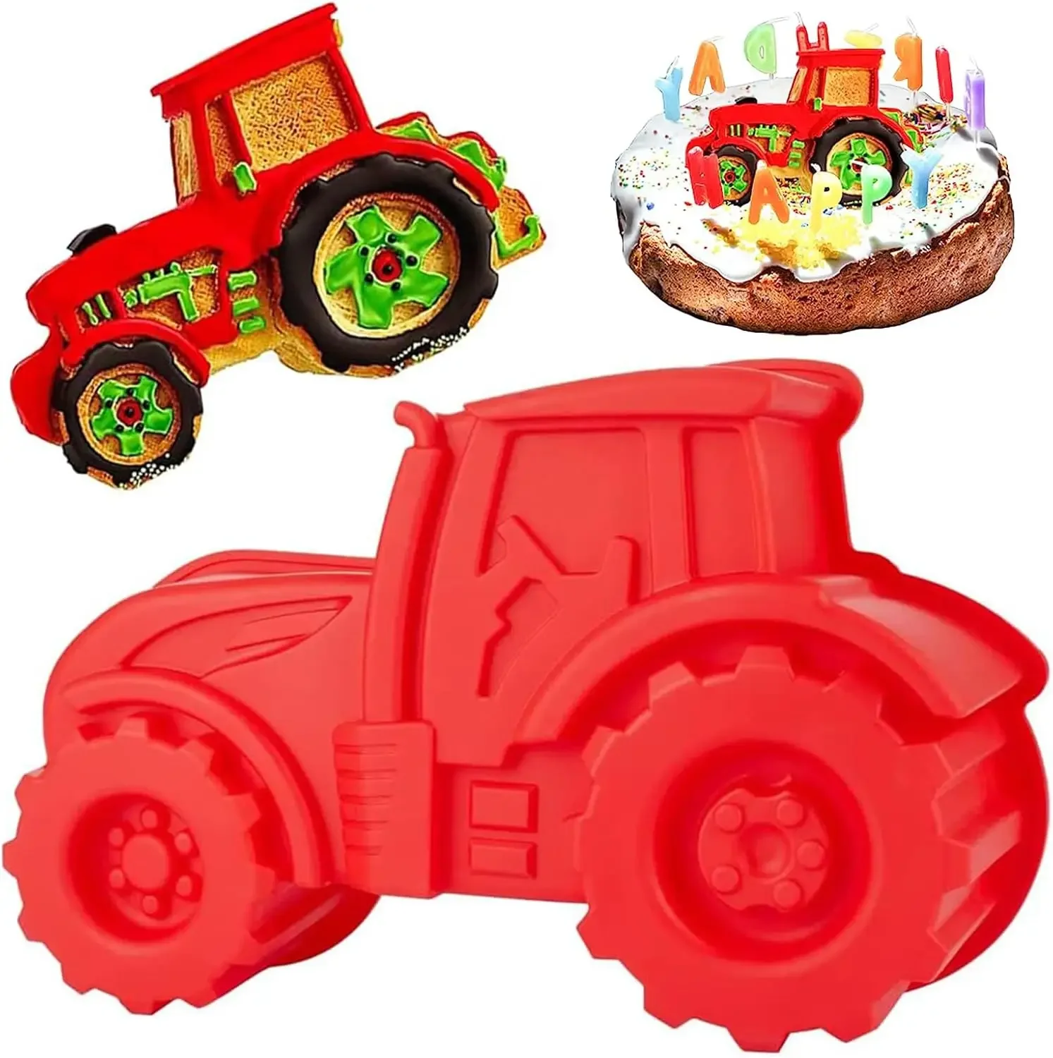 3D Tractor Silicone Baking Mou - Bunny Cake Mold 评论和价格
