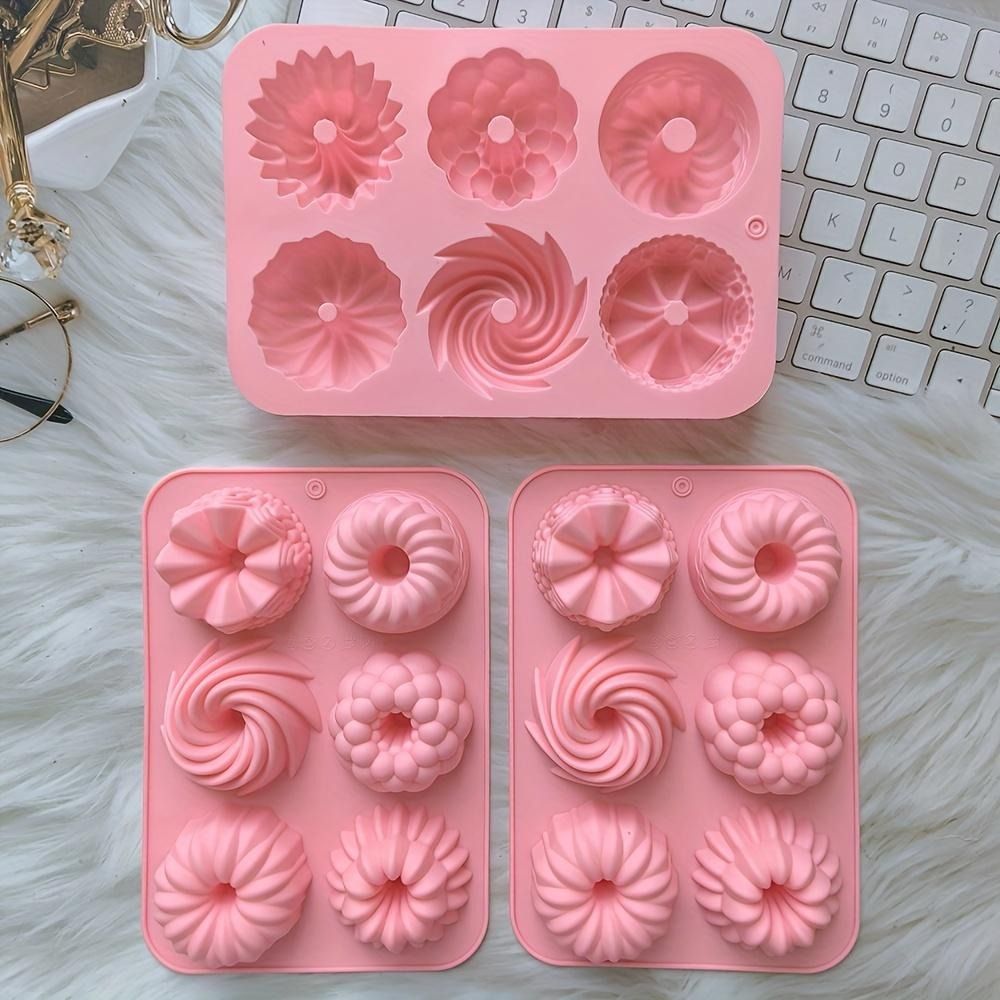 6-Cavity Mini Cake Pans Silico - Donut Mold Silicone 评论和价格