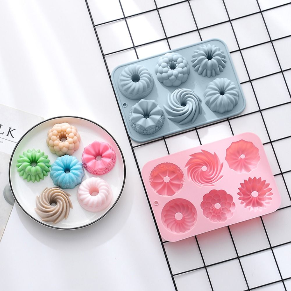 6-Cavity Mini Cake Pans Silico - Donut Mold Silicone 评论和价格