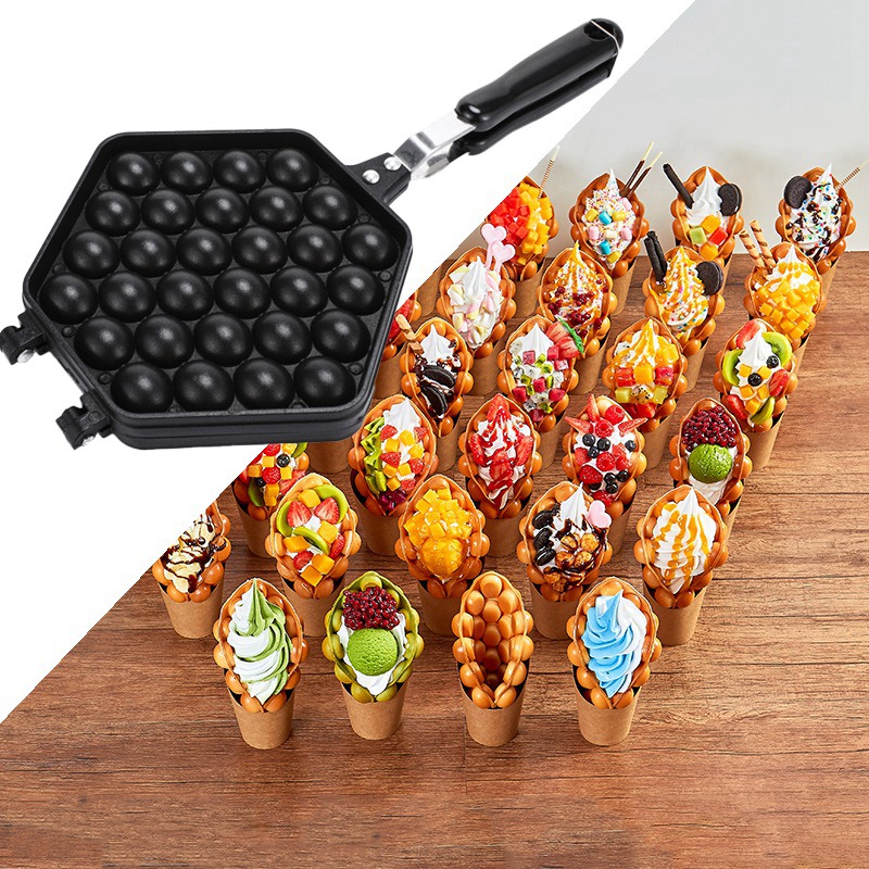Egg Bubble Cake Baking Pan Mol - Egg Waffle Pan 评论和价格