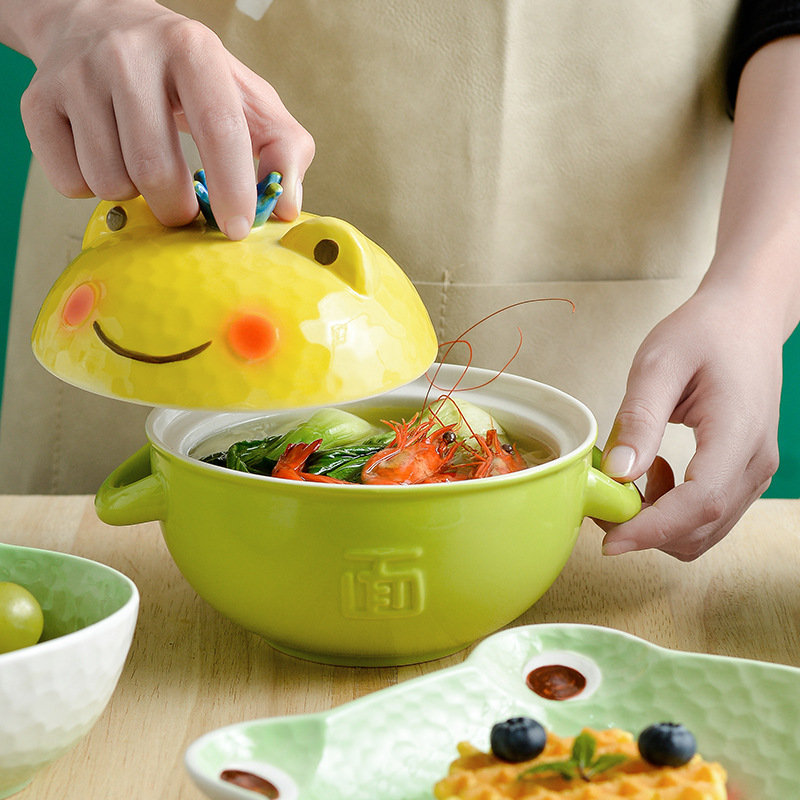 Japanese Kids Cartoon Ceramic  - Dim Sum Basket 评论和价格