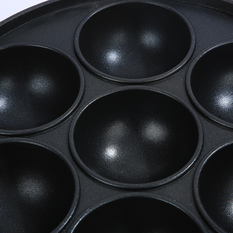 7 Hole Cake Cooking Pan Cast I - Egg Waffle Pan 评论和价格