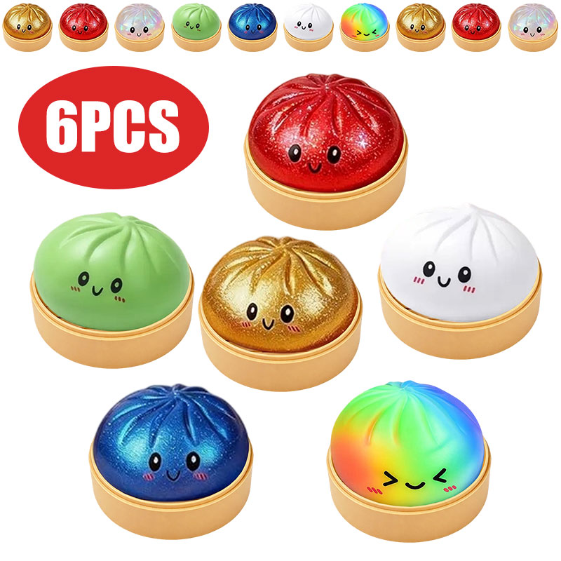 Bao Bun Squishy Toy with Bambo - Bao Steamer Bamboo 评论和价格