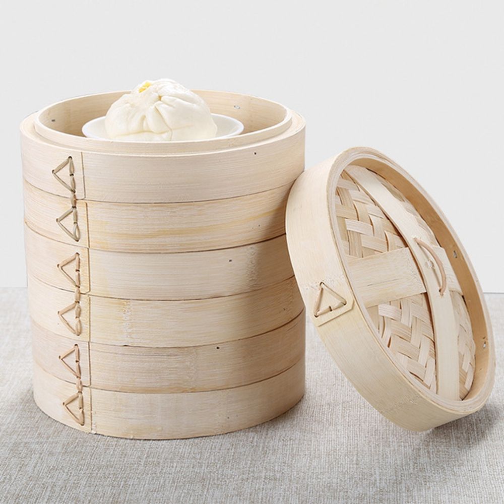 Handle Steam Basket Makes Tast - Bao Steamer Bamboo 评论和价格