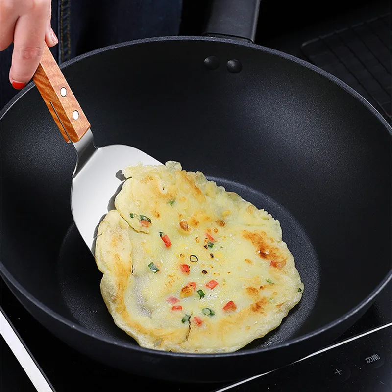 Stainless Steel Wooden Handle  - Okonomiyaki Spatula 评论和价格