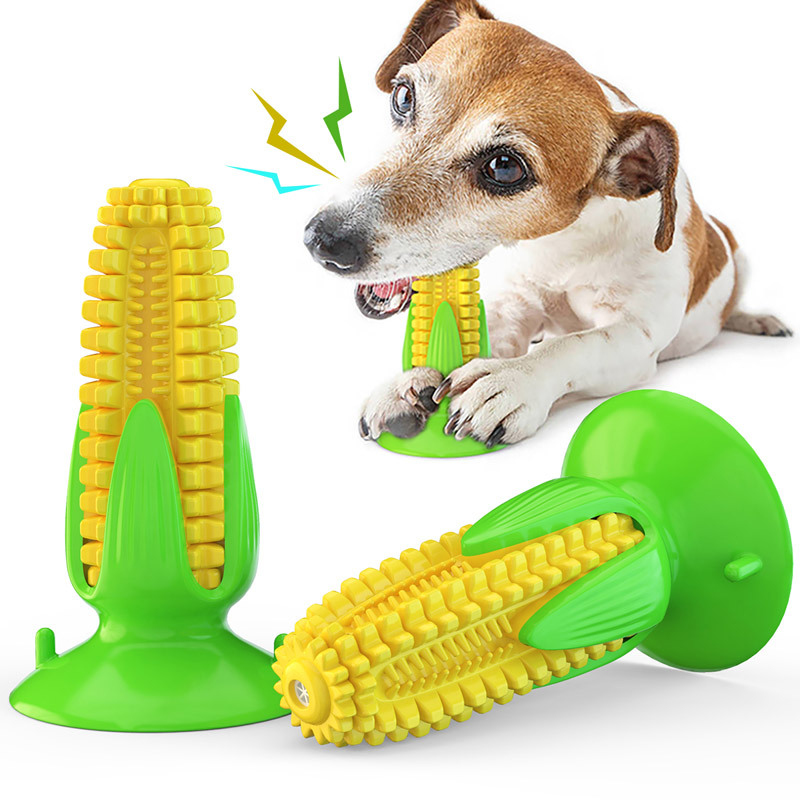 Dog toy with suction cup and c - Corn Dog Stick 评论和价格