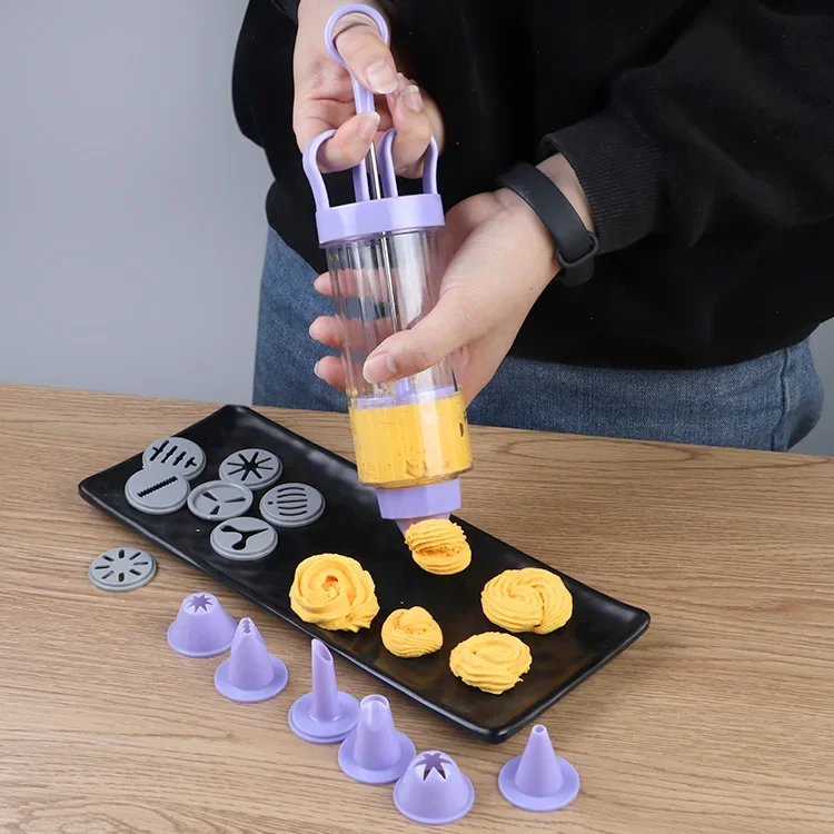 DIY Manual Cookie Press Maker  - Churros Maker Gun 评论和价格