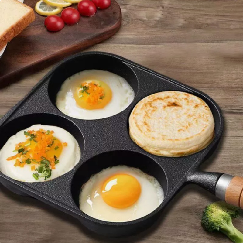 JUSTINLAU 2/4-Hole Cast Iron O - Egg Waffle Pan 评论和价格