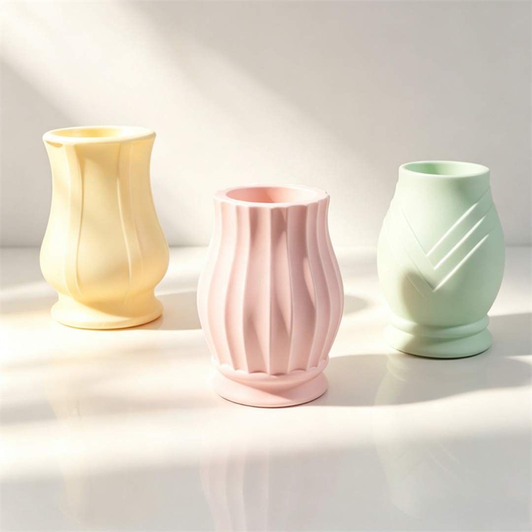 Embossed Pattern Curved Vase S - Potsticker Mold 评论和价格