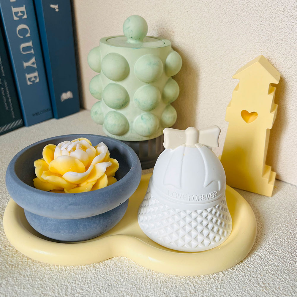 Bubble Jar Candle Vessel Concr - Donut Mold Silicone 评论和价格