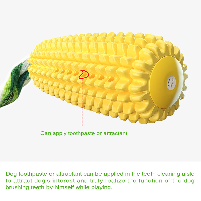 Pet Toy Squeaky Dental Chew St - Corn Dog Stick 评论和价格