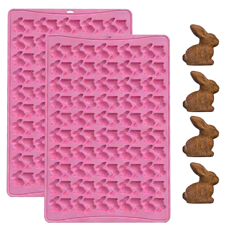 1pc 100 Grid 3D Rabbit Cookie  - Bunny Cake Mold 评论和价格