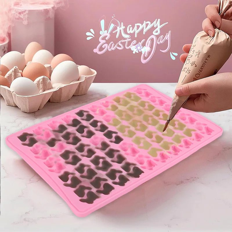 100Grid Silicone Rabbit Gummy  - Bunny Cake Mold 评论和价格