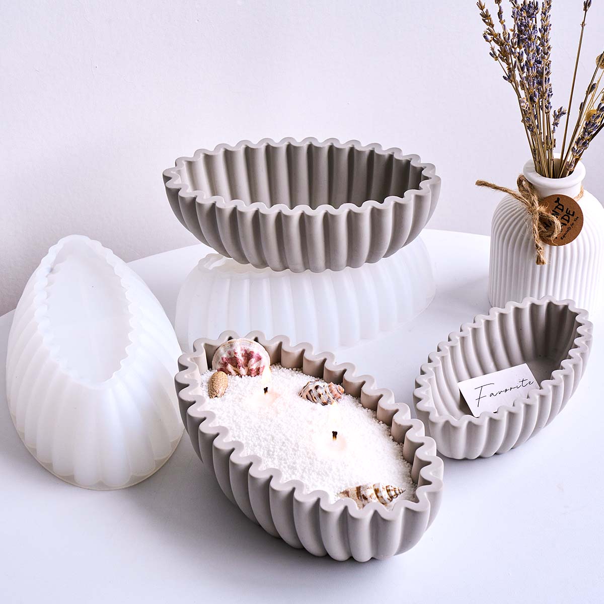 S/M/L Oval Striped Storage Bow - Potsticker Mold 评论和价格