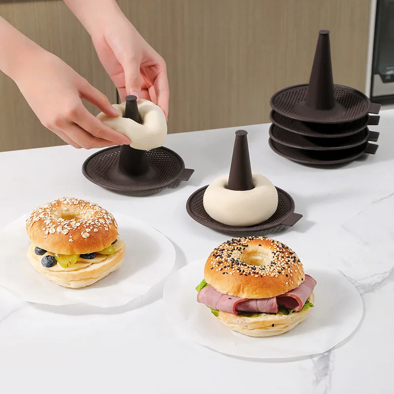 6Pcs Bagel Tools Silicone Mold - Donut Mold Silicone 评论和价格