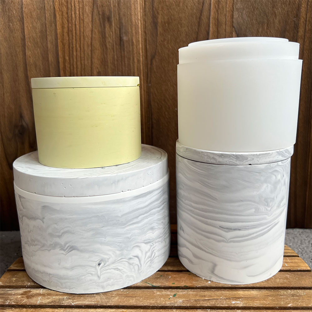 Round Cement Candle Canister S - Potsticker Mold 评论和价格