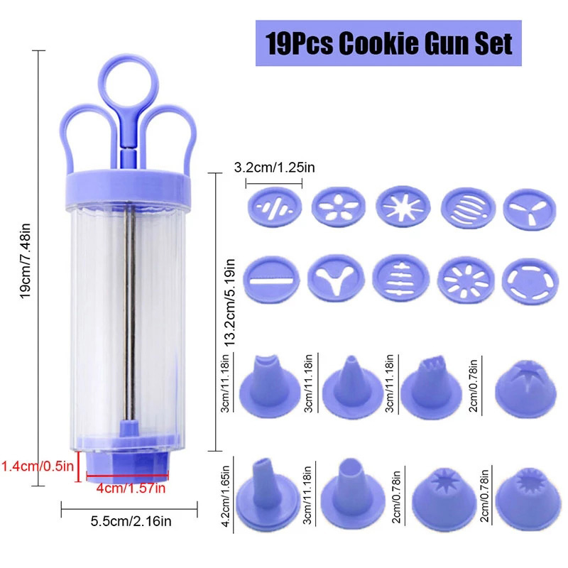 BOZZH DIY Manual Cookie Press  - Churros Maker Gun 评论和价格