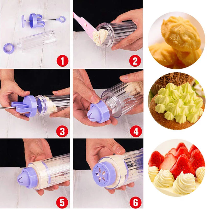 BOZZH DIY Manual Cookie Press  - Churros Maker Gun 评论和价格