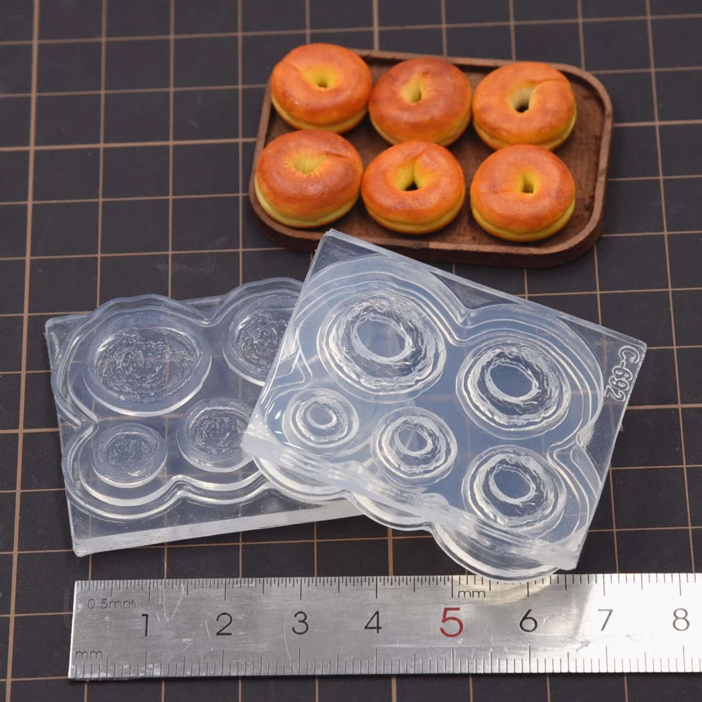 Polymer Clay Mini 3D Bagel Bre - Donut Mold Silicone 评论和价格